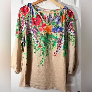 Chico's Multicolor Floral Blouse